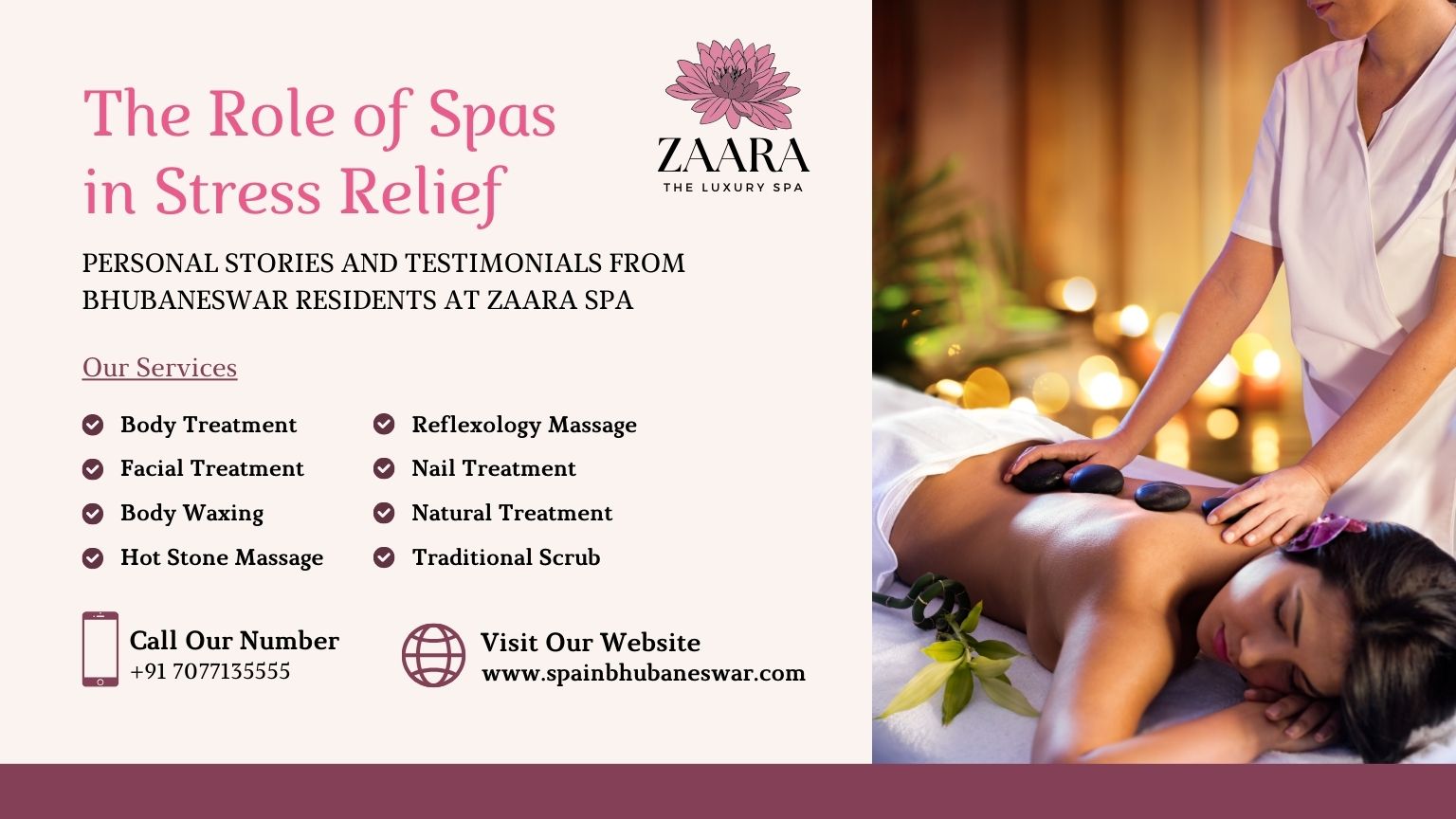 You are currently viewing The Role of Spas in Stress Relief: Personal Stories and Testimonials from Bhubaneswar Residents at Zaara Spa